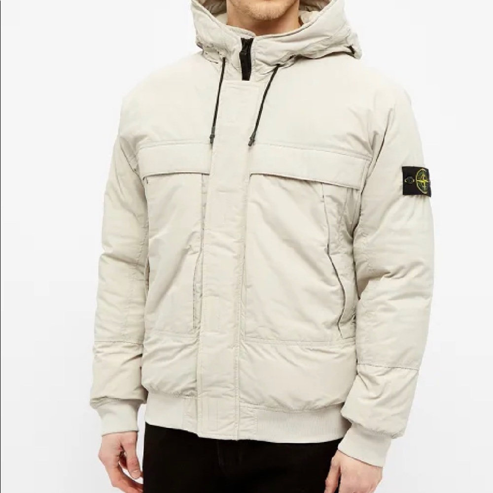 Stone island 40826 micro down coat sz M dove gray